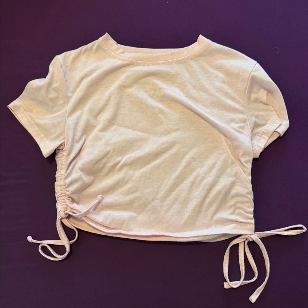 SHEIN Ruched Crop Top